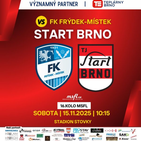 A-tým čeká poslední mistrovské utkání ve Frýdku 