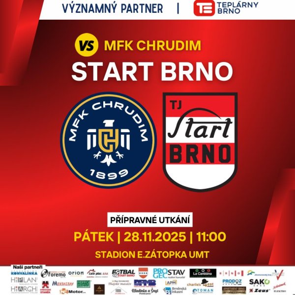 Příští pátek čeká A-tým přípravné utkání v Chrudimi