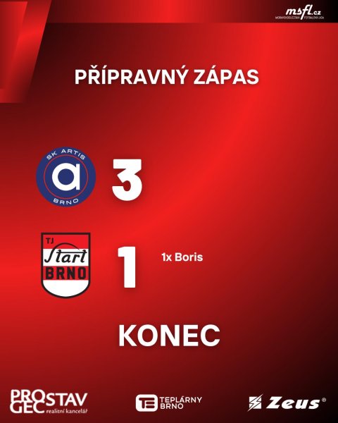 A-tým v generálce prohrál s Artisem Brno B